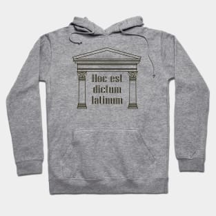 Hoc est dictum latinum - funny Latin saying Hoodie